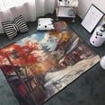 thumbnail image 3 of Area Rugs For Living Room Decor - Kyoto Autumn Street Anti Slip Throw Washable Rugs 3x5 For Bedroom, Soft Indoor Carpet For Bedroom Living Room 60x39In, 3 of 5