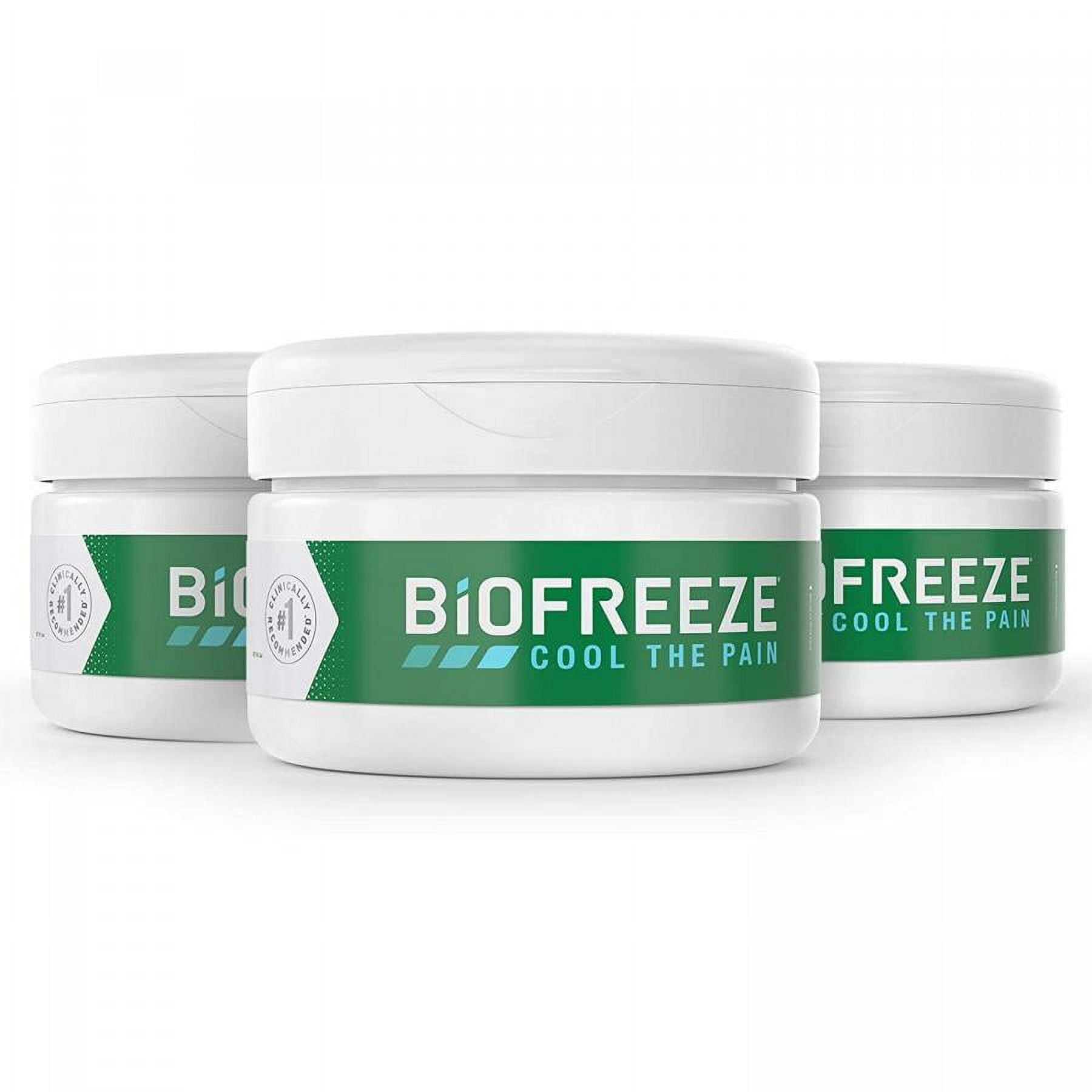 Biofreeze Cream, 3 Oz. Jar, 10% Menthol, 2 Count