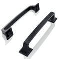 thumbnail image 3 of Furniware, 5 Inch Hole Center Matt Black Heavy Duty Cabinet Pulls with 10 Pcs, 3 of 10