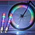 thumbnail image 4 of 2 piezas Led Flash neumático rueda válvula vástago Set de lámpara para coche rueda de motocicleta de neumáticos luces bombilla DYNWAVEMX luz de rueda de bicicleta, 4 of 8