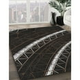 thumbnail image 2 of Ahgly Company Indoor Rectangle Patterned Black Novelty Area Rugs, 7' x 10', 2 of 6
