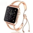 thumbnail image 2 of Stainless Steel wristband Compatible with Apple Watch Bands 40mm 41mm 42mm 38mm 44mm 45mm iWatch Series 7/6/5/4/3/2/1/SE, Dressy Bangle Bracelet Women, 2 of 6