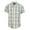 995 - Sky Blue / Khaki / White Highlight, variant on Boys Casual Plaid Checkered Short Sleeve Button Down Shirt