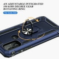 thumbnail image 5 of Xhy Moto G Play 2024 Case with Magnetic Ring Kickstand Military Grade Full Body Double Layer Rugged Durable for Motorola G Play 2024 Phone - Blue, 5 of 8