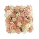thumbnail image 5 of Panel de pared con flores artificiales, paneles decorativos de flores de seda, tapete floral de rosas rosa champán, 5 of 9