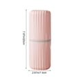 thumbnail image 3 of Ohmyroo Multi Functional Toothbrush Travel Case Portable Hygiene Organizer With Cups For Office And Travel, 3 of 6