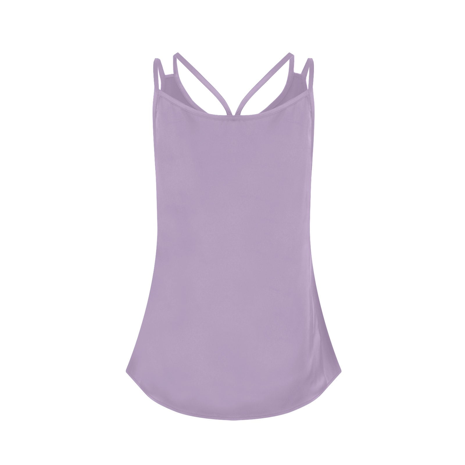 DENGDENG V Neck Tank Tops for Women Summer Silk Satin