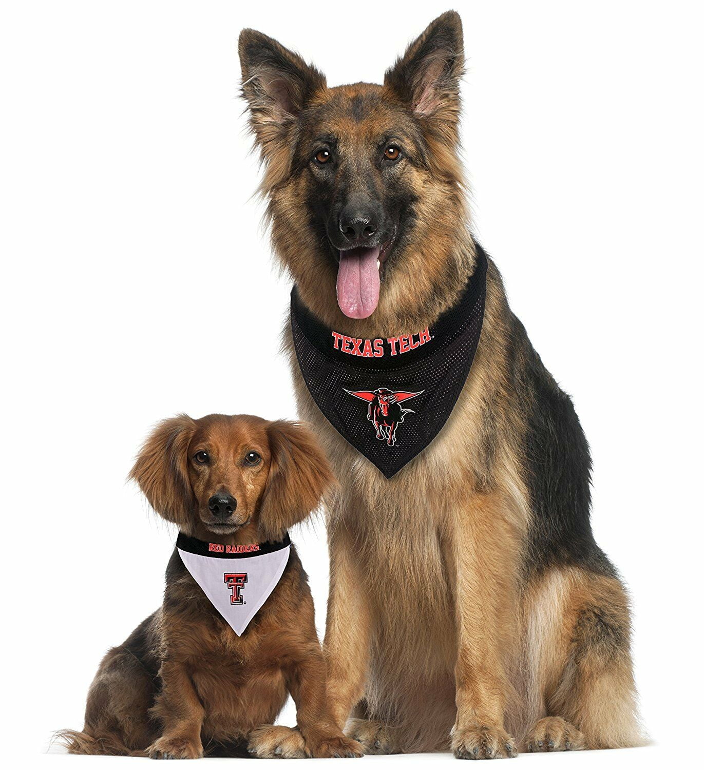 Pets First Collegiate Texas Tech Raiders Reversible Bandana - Home & Away Mesh & Premium Embroidery for DOGS & CATS