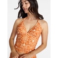 thumbnail image 4 of Time and Tru Women's and Women's Plus Ruched Tankini Top, Sizes XS-3X, 4 of 5