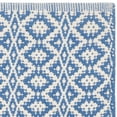 thumbnail image 2 of SAFAVIEH Montauk Corrine Geometric Cotton Area Rug, Ivory/Blue, 2'3" x 3'9", 2 of 4
