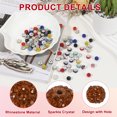 thumbnail image 3 of Uxcell Perles en Strass pour Fabrication de Bijoux, Perles Rondes Brillantes Disco Marron, 3 of 7