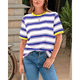 thumbnail image 4 of Camisetas de Corta con Bloques de Color A Rayas en Amarillo, y S, 4 of 7