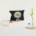 thumbnail image 4 of JEUXUS Portable Tote Bag 2 Pcs Canvas Tote Bags Cute Aesthetic Tote Bags with Zipper Sunflower Flower Graphic Black, 4 of 8