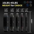 thumbnail image 3 of Kojooin Weight Plates Set, Rubber Bumper Weights Plates in Pairs, 3 of 6