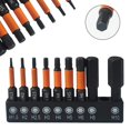 thumbnail image 4 of Lefu 9pcs Hexagon Screwdriver Bit Quick Change Impact Driver Power Drill Length 50mm, 4 of 10