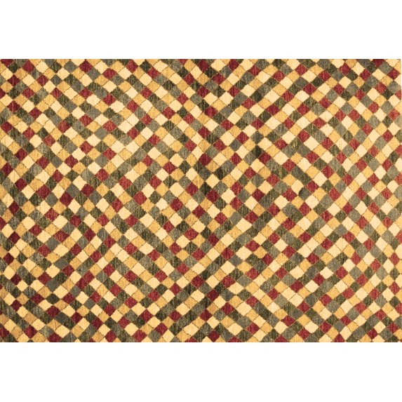 Ahgly Company Indoor Rectangle Abstract Brown Contemporary Area Rugs, 5' x 8'