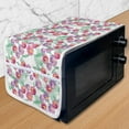 thumbnail image 1 of Botanical Microwave Oven Cover, Floral Themed Pattern of Natural Motifs Flowers in Watercolor Paint Green Leaves, Water Resistant Organizer with Pockets Kitchen, 36" x 12", Multicolor, by Ambesonne, 1 of 1