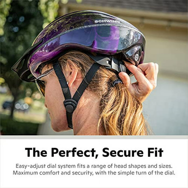 Schwinn Intercept Bike Helmet Easy Adjustable Dial For Custom Fit