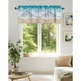 thumbnail image 6 of Ocean Beach Valances for Windows Summer Sand Waves Nature Valance Rod Pocket Light Filtering Short Window Treatments Curtains for Kitchen Bathroom Living Room Bedroom, 1 Panel, 42 x 12 Inch, 6 of 7