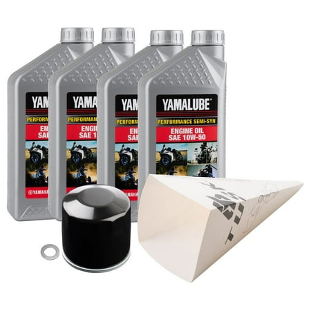 Tusk 4-Stroke Oil Change Kit for Yamalube Performance Semi-Syn 10W-50