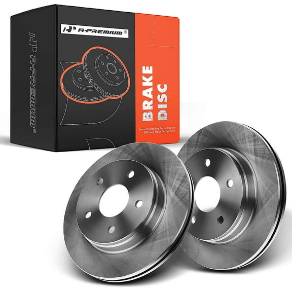 A-Premium Front Disc Brake Rotors Set Compatible with Dodge Ram 1500 2002-2010 Durango 2004-2009 Ram 1500 Classic Chrysler Aspen