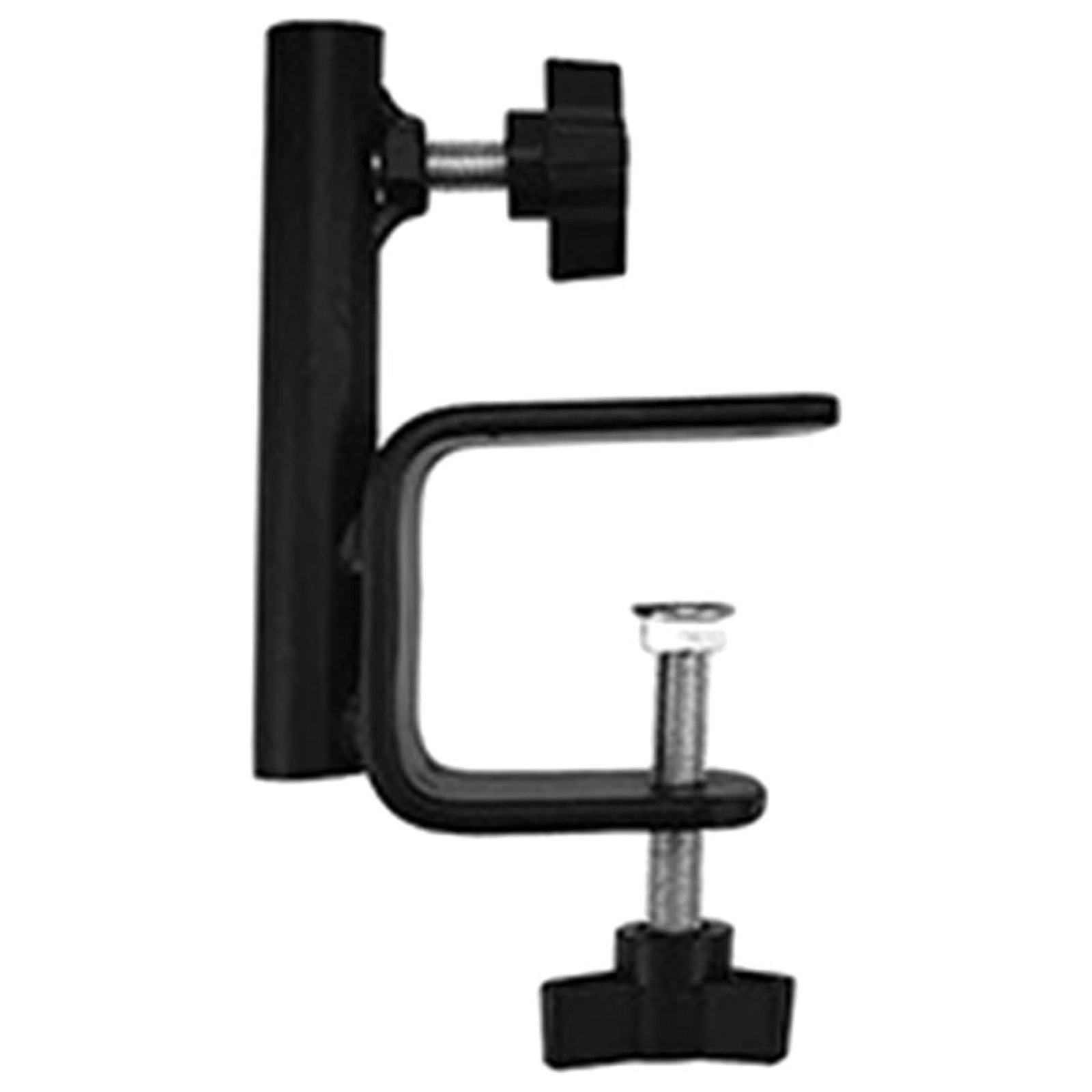 Deck Heavy Duty Hook, Single Piece Solid Rod with Non-Slip Clamp for Bird Feeders, Planters, Suet Baskets, Lanterns, Wind Chimes, Potted Plants（Black）