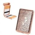thumbnail image 1 of LAICAIW Three Open Alloy Cigarette Case Peaky Blinders Creative 3-Sided Carved Ultra-Thin Case Classical European, for Regular Size Cigarettes Personalized Copper, 1 of 6
