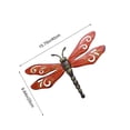 thumbnail image 3 of Gifts onlyliua Vintage Wrought Iron Dragonfly Wall Art Outdoor Garden Hanging Decorative Accent For Porch Balcony Gate Rustic Metal Butterfly Dragonflies Wall Sculpture Yard Decor, 3 of 6