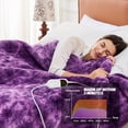 thumbnail image 6 of PMONPA Electric Heated Blanket, 51"x61" Heating Blanket for Adult, Soft Flannel & Sherpa, 10 Heating Levels & 1-8 Hours Auto off, Purple, 6 of 8