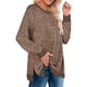 thumbnail image 3 of Sudadera tipo túnica de manga larga con cuello redondo para mujer, 3 of 5