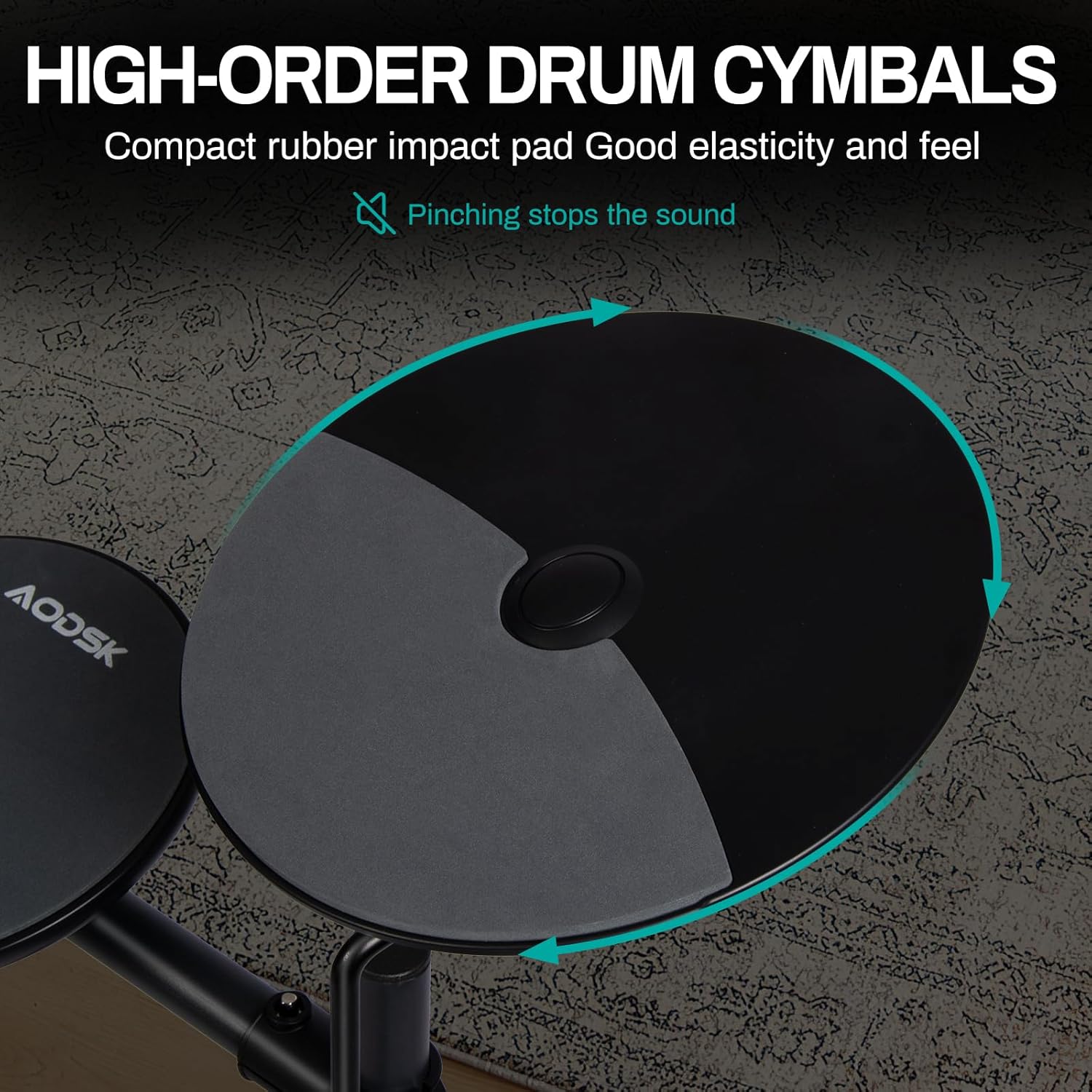 AODSK AED-100 Electric Drum Set for Beginners & Teens photo 8