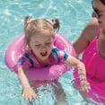 thumbnail image 3 of Aqua SwimSchool Inflatable Tot Trainer Pool Float with Adjustable Strap, Ages 2-4, 25-37 lbs, Pink, 3 of 9