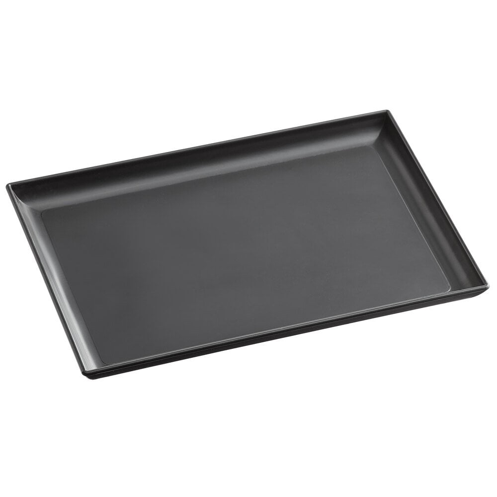 Black Plastic Tip/Serving/Display Tray 4" x 6" *NEW* 