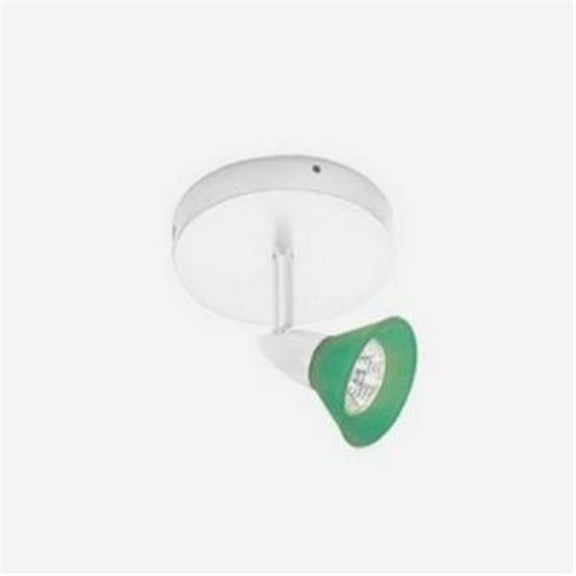 Jesco Lighting LT1122G-WH Single Light Ceiling Mount Low Voltage- Green
