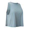thumbnail image 6 of Aihuaihua Women's Pleated Cropped Sports Tank Tops Sleeveless Running Workout Tops Active Yoga Tops Shirts 2026 Fasion Light Blue XL, 6 of 8