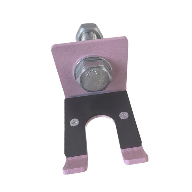 Percha de barra estante de barra para rejillas para cuclillas Barra de pesas Presupar el entrenamiento de fuerza soporte Barbilla Mural para la pared Rosa