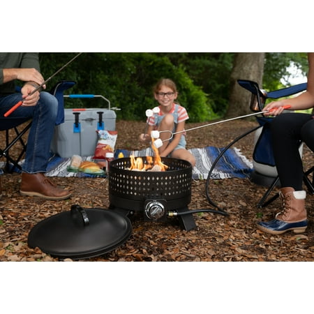 Fire Sense - Sporty Campfire Portable Gas Fire Pit - Mocha