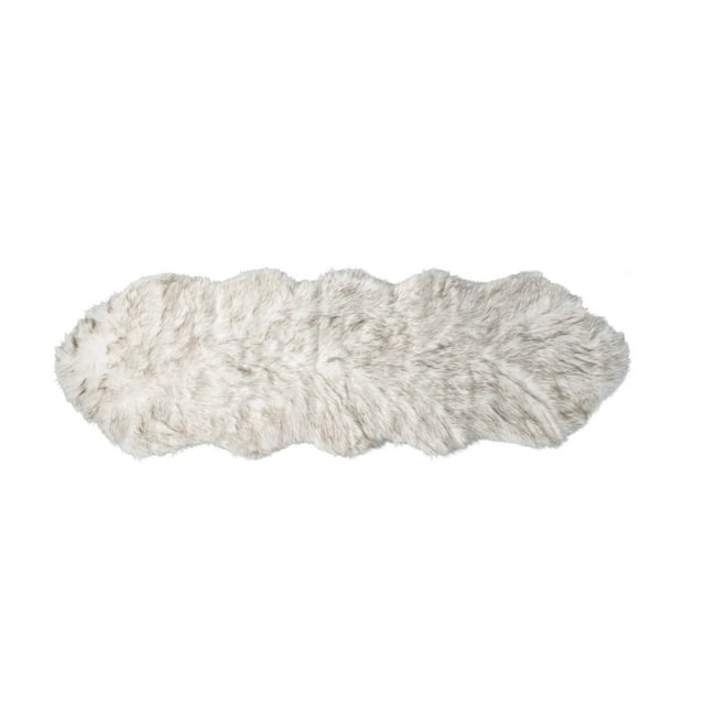 Luxe Gordon Faux Sheepskin Double Rug | 2'x6'