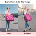 thumbnail image 5 of Pink Breast Cancer Travel Tote Bags for Women Carry On,Large Weekender Bags for Women Travel,Multi Functional Duffle Bag for Work,Shopping,Sports, 5 of 5
