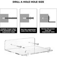 thumbnail image 2 of 4PCS Acrylic Floating Wall Shelves Clear Hanging Bookshelf for Kids, 2 of 5