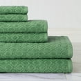 thumbnail image 2 of American Dawn Central Park Studio Kingsboro Modified Diamond Textured - 6 Piece Towel Set Beryl Green, 2 of 3