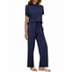 thumbnail image 2 of Traje Deportivo Informal de Dos Piezas para Mujer, Ropa Deportiva de Viaje, Corta y Pierna . Traje Azul XL, 2 of 7
