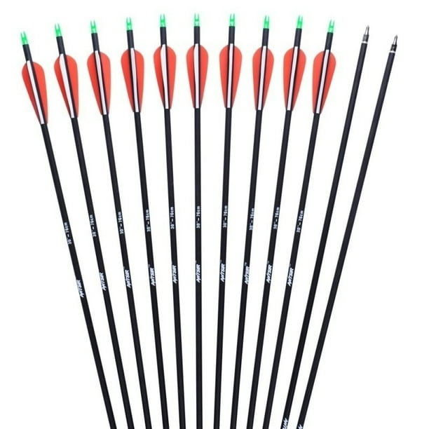 Archery Carbon Arrow 30" Shaft with Turkey Fletch and Field Point