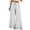 White, variant on Casual Pants Women, Split Hem Wide Leg Trousers Polka Dot Elastic Drawstring Waist Pants with Pockets White S-3XL