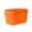 Orange, variant on Qholemyo Plastic Organizer Storage Baskets With Comfortable Handles Shower Caddy Bins For Bathroom Toiletries Kitchen Utensils Bathroom Organizers