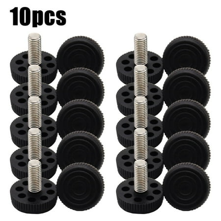 

Adjustable height foot plastic base 10 Pack Screw in