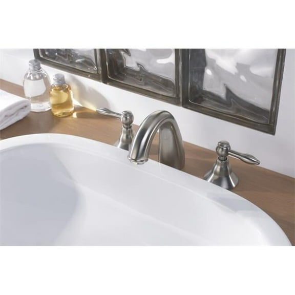Dawn AB13-1018BN Widespread Lever Handles Lavatory Faucet in Brushed Nickel