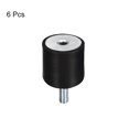 thumbnail image 3 of Goma Soportes 6uds M6 Macho/Hembra Vibraciones Aislador Impacto Absorbedor, para Garaje Motor Aire Compresor Coche Barco Bobinas, D20mmxH20mm, 3 of 5