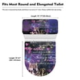 thumbnail image 6 of HELLHERO Toilet Lid Cover 2 Pack 17x21 Inches Fashion Merry Christmas Butterfly Wolf Pattern Design, 6 of 6