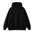 thumbnail image 4 of Yotami Oversized Hooded Sweatshirts for Women with Double Zipper, Long Sleeve Pullover Hoodies with Pocket, Lightweight Casual Tops Workout Outerwear, 4 of 5